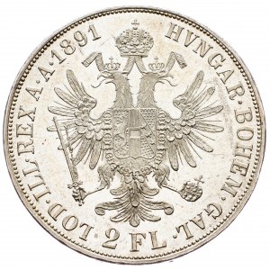 Franz Joseph I., 2 Gulden 1891, Vienna