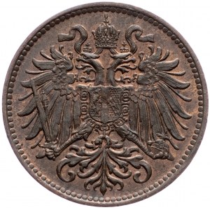 Franz Joseph I., 2 Heller 1899, Vienna