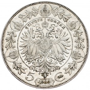 Franz Joseph I., 5 Krone 1900, Vienna