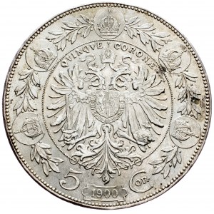Franz Joseph I., 5 Krone 1900, Vienna