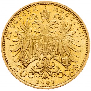 Franz Joseph I., 20 Krone 1903, Vienna