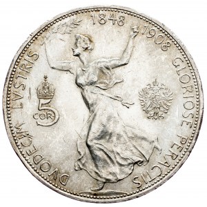 Franz Joseph I., 5 Krone 1908, Vienna