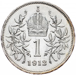 Franz Joseph I., 1 Krone 1912, Vienna