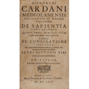 Hieronymi CARDANI (Girolamo CARDANO)