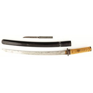 WAKIZASHI, Japonia, XIX w z głownią z XVII w.