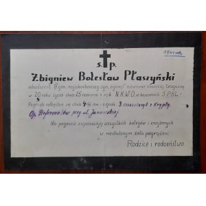 Handwritten hourglass by Zbigniew Boleslaw Plaszynski