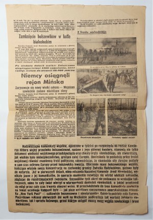 Kurier Częstochowski, Dodatek nadzwyczajny 29 czerwca 1941 r.
