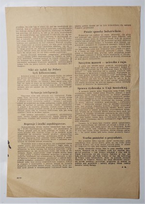 Goniec Krakowski, Wydanie specjalne, Sierpień 1944