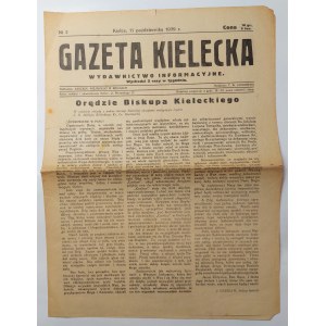 Kielce Gazeta October 11, 1939 No. 2.
