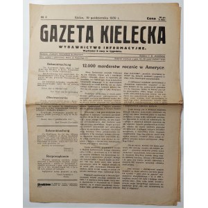 Kielce Gazeta October 19, 1939 No. 4.