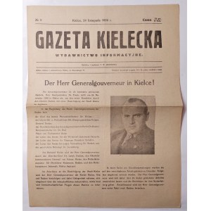 Gazeta Kielecka 24 listopada 1939 Nr 9.