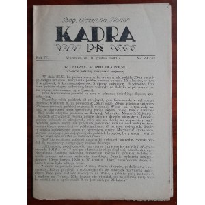 „Kadra” PN [Polski Niepodległej]. Warszawa R. 4:1943 nr 29/270