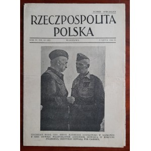 Republic of Poland. [Published by the Government Delegation]. Warsaw R.4:1944 No. 10(82) special issue (illustrated, dedicated to the battle of Monte Cassino)