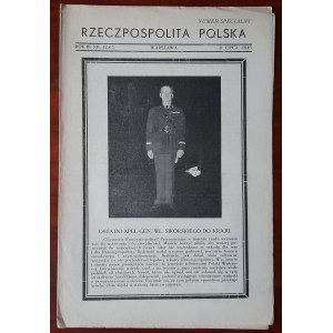 „Rzeczpospolita Polska”. [Wyd. Delegatura Rządu]. Warszawa R.3:1943 nr 12/63 numer specjalny (ilustrowany, poświęcony gen. Sikorskiemu)