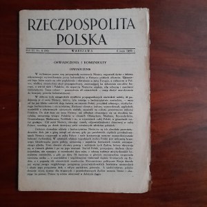 Rzeczpospolita Polska”. [Wyd. Delegatura Rządu]. Warszawa R.3:1943 nr 8(59) (pierwsza strona poświęcona Katyniowi)