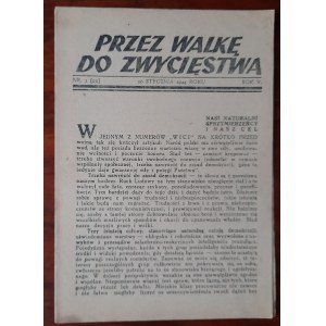 „Przez Walkę do Zwycięstwa”. [Wyd. Stronnictwo Ludowe - Bataliony Chłopskie. Warszawa] R.5:1944 nr 3(99)