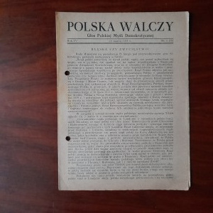 „Polska Walczy”. Głos Polskiej Myśli Demokratycznej. [Wyd. Polska Walczy (grupa „Olgierda”). Warszawa] R.4:1943 nr 5(59)
