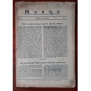 „Naród” [Wyd. Unia i Stronnictwo Pracy. Warszawa] R.4:1943 nr 6/7