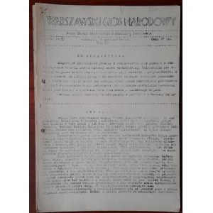 „Warszawski Głos Narodowy”. Organ Okręgu Stołecznego Stronnictwa Narodowego. Warszawa R.3:1944 nr 53(127)