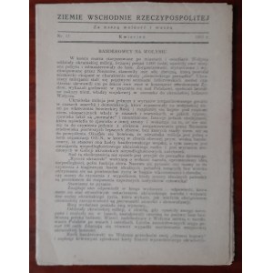 „Ziemie Wschodnie Rzeczypospolitej” [Wyd. Polska Walczy (grupa „Olgierda”). Warszawa] 1943 nr 13