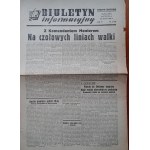 Czasopismo powstania warszawskiego „Biuletyn Informacyjny”. Wydanie codzienne. [Wyd. Armia Krajowa, VI Oddział Sztabu. Siedziba wydawnictwa: ul. Szpitalna 12. Red.: Aleksander Kamiński „Hubert” i Bolesław Srocki „Bolesław”]. Warszawa R.6:1944 nr 57/265 z 