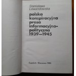 Lewandowska S.Polish underground informational-political press 1939-1945