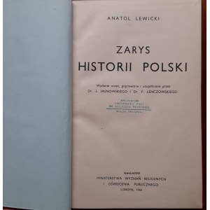 Lewicki A. Zarys historii Polski.