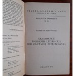 Sierotwiński S. Der Krakauer literarische Untergrund unter der Nazi-Besatzung