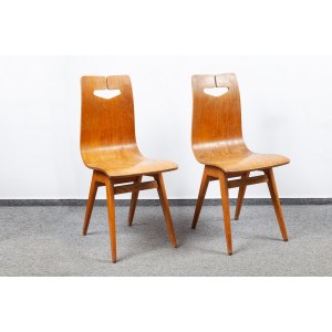 Para krzeseł stolarskich typ 1329 - proj. Rajmund Teofil HAŁAS (1925-2008), Bydgoskie Fabryki Mebli