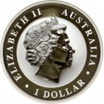 Australia 1 Dollar 2016 Australian Kookaburra. Elizabeth II (1952-). Obverse...