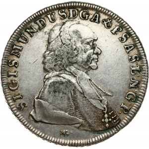 Austria SALZBURG 1 Thaler 1760 MK Sigmund III(1753-1771). Obverse: Bust right. Legend: SIGISMUNDUS D G A & P .....