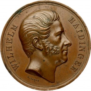 Austria Medal 1856 Wilhelm Ritter von Haidinger. Franz Joseph I (1848-1916). Bronze medal (K. Lange...