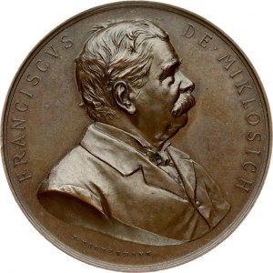 Austria Medal 1883 70th birthday of Franz Miklosich; by Tautenhayn. On the 70th birthday of Franz Miklosich (1813-1891)...