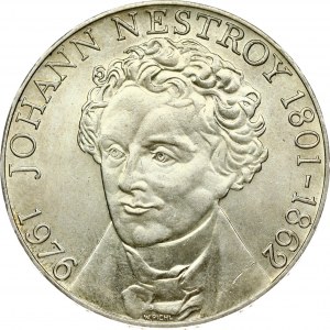 Austria 100 Schilling 1976 175th Anniversary of birth of Johann Nestroy. Obverse Lettering...