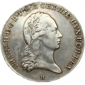 Austrian Netherlands 1 Kronenthaler 1795 H Franz II (I) (1792-1835) Obverse: Laureate bust right, mintmark below...