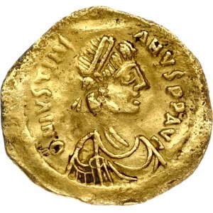 Byzantine Empire 1 Tremissis (527-565) Justinian I (527-565). Obverse: Pearl diademed; draped; cuirassed bust right...