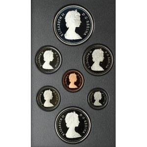 Canada 1 Cent - 1 Dollar 1987 SET. Obverse; Elizabeth II young bust right. Reverse: Different. With Original Pack...