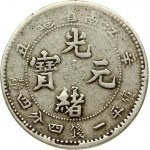 China Kiangnan Province 20 Cents (1901) Guangxu (1875-1908). Obverse: Four Chinese ideograms read top to bottom...
