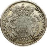 Croatia Ragusa 1Tallero 1759. Obverse: Bust left. Legend: RECTOR • REI •RHACVSIN •. Reverse: Crowned ornate arms...