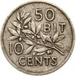 Danish West Indies 10 Cents / 50 Bit 1905 Christian IX (1863-1906). Obverse: Bust facing left. Lettering: CHRISTIAN IX...