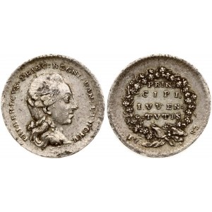 Denmark Medal (1782). Frederick VI (1808-1814) Small silver medal depicting Frederik as Crown Prince. Obverse...