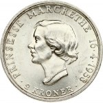 Denmark 2 Kroner 1958 CS Princess Margrethe's 18th Birthday. Frederick IX (1947-1972). Obverse...