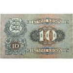 Estonia 10 Krooni 1928 Banknote. Obverse: Blue print...