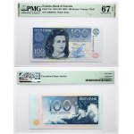 Estonia 100 Krooni 1991 Banknote. Obverse: Lydia Koidula. Lettering: EESTI PANK 100 KROONI. Reverse: Rannamoisa cliffs...