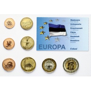 Estonia 1 Xeros Ceros - 2 Xeros 2010 Fantasy currency SET. Obverse Lettering: ESSAI - PATTERN - PROBE 2010...