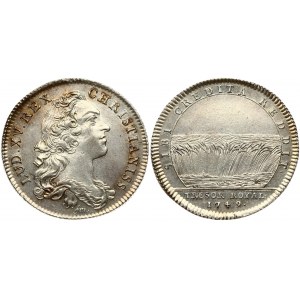 France Token CHAMBER OF THE ROYAL TREASURE 1749. Obverse: Bust on the right of Louis XV; signed fm. LUD. XV. REX...