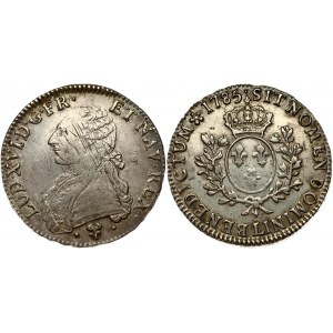 France 1 ECU 1785L Louis XVI(1774-1792). Obverse: Uniformed bust left. Obverse Legend...