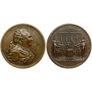 France Medal (1789) Commemorating the Abolition of Feudalism. Louis XVI. 1774-1793. By B. Duvivier and N. Gatteaux...