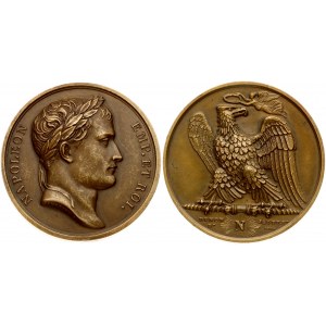France Medal (1805) Napoleon. Obverse: Emperor Napoleon. Lettering: Napoleon Emp. et Roi. Reverse: Eagle...