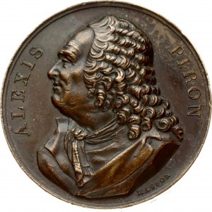 France Medal 1817 Alexis Piron. 1689-1773. (French dramatist famous for comedy.) His high relief bust left (by Masson...